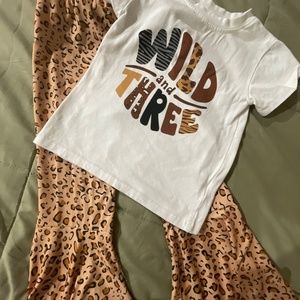 Wild and 3 Birthday Outfit